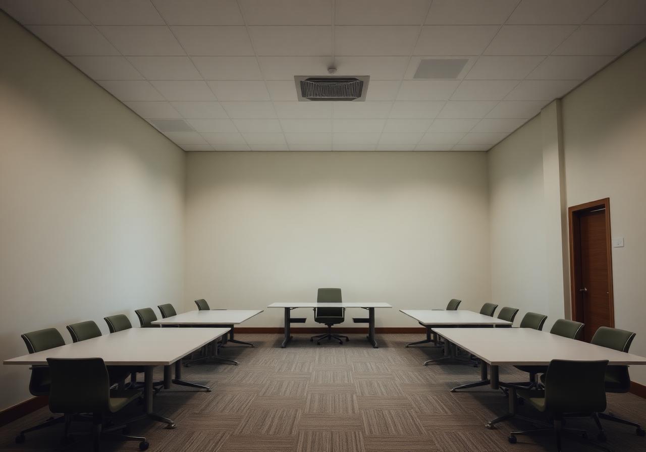 Empty meeting room